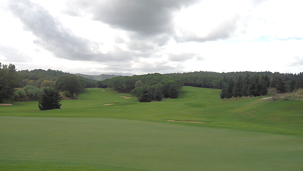 aufnahme der Bahnen 14 und 16 des Mountain Courses in Castelfalfi